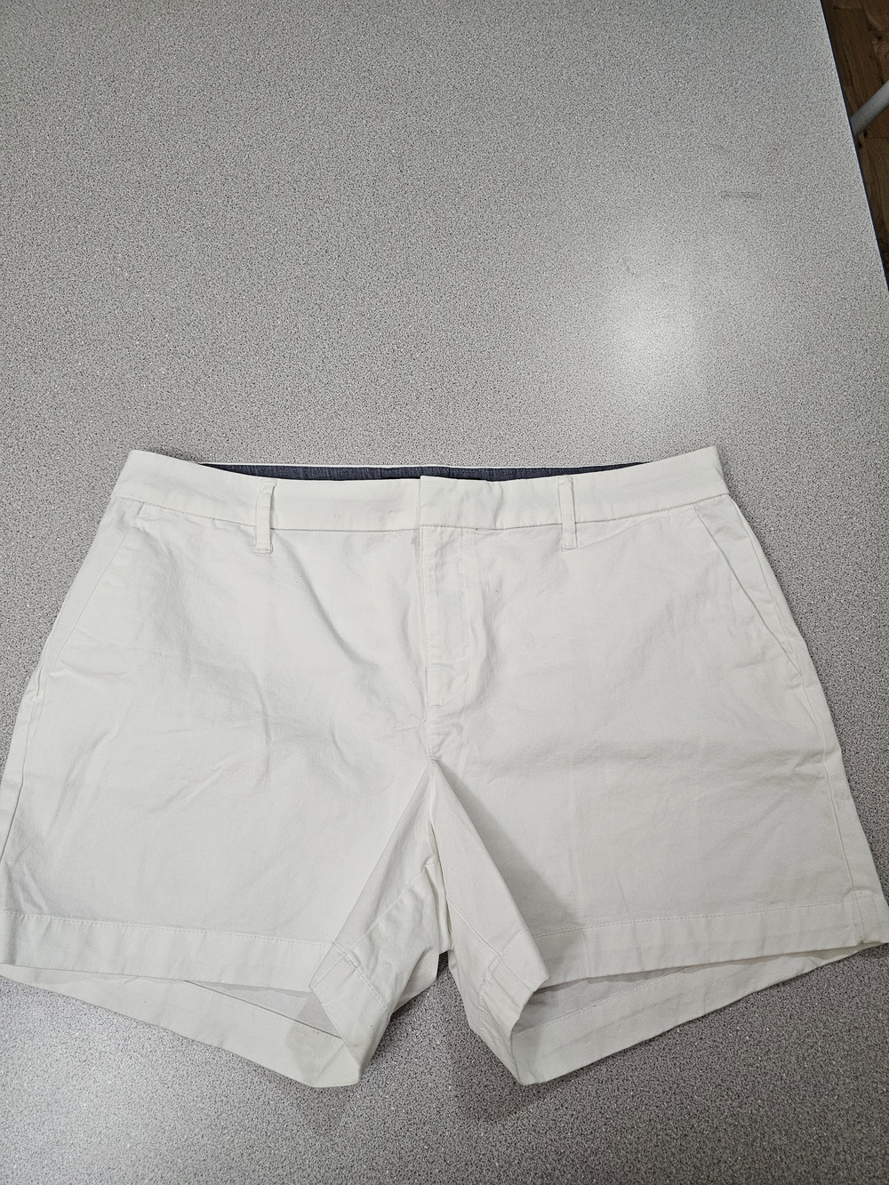 Tommy Hilfiger White Shorts with Chambray Trim